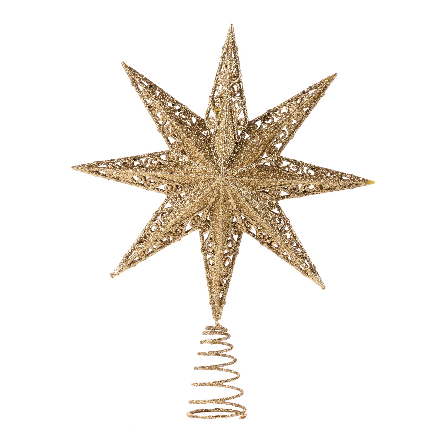 Puntale per albero Stella del Nord oro - H.35.5 cm - Goodwill